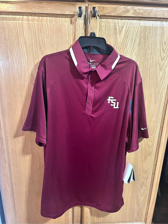 Nike Other - Nike Florida State Seminoles Dri-FIT Polo Burgundy XL